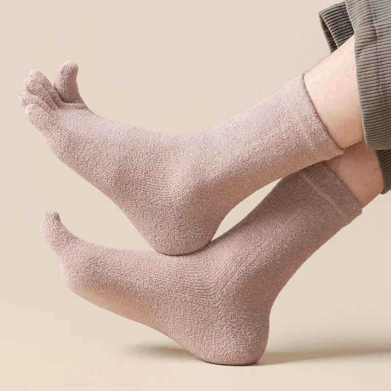 6/12 Pairs Thick Thermal Split - Socks Ankle Men 评论和价格