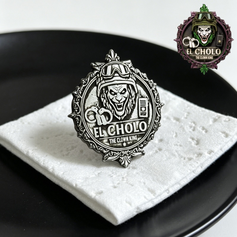 Custom Clown Logo Brooch Perso - Men'S Fashion With Hat 评论和价格