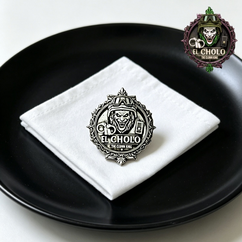 Custom Clown Logo Brooch Perso - Men'S Fashion With Hat 评论和价格
