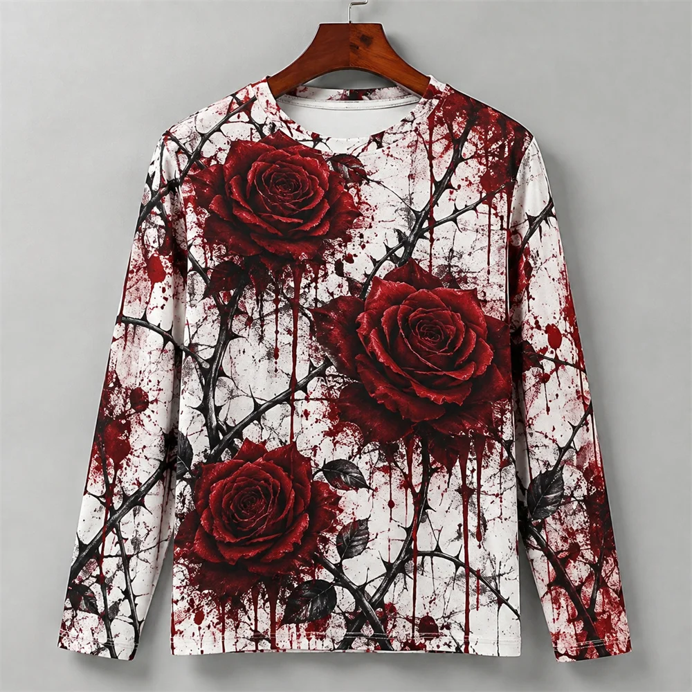 3D Print Horror Red Blood Stai - Men'S Fashion T Shirts 评论和价格