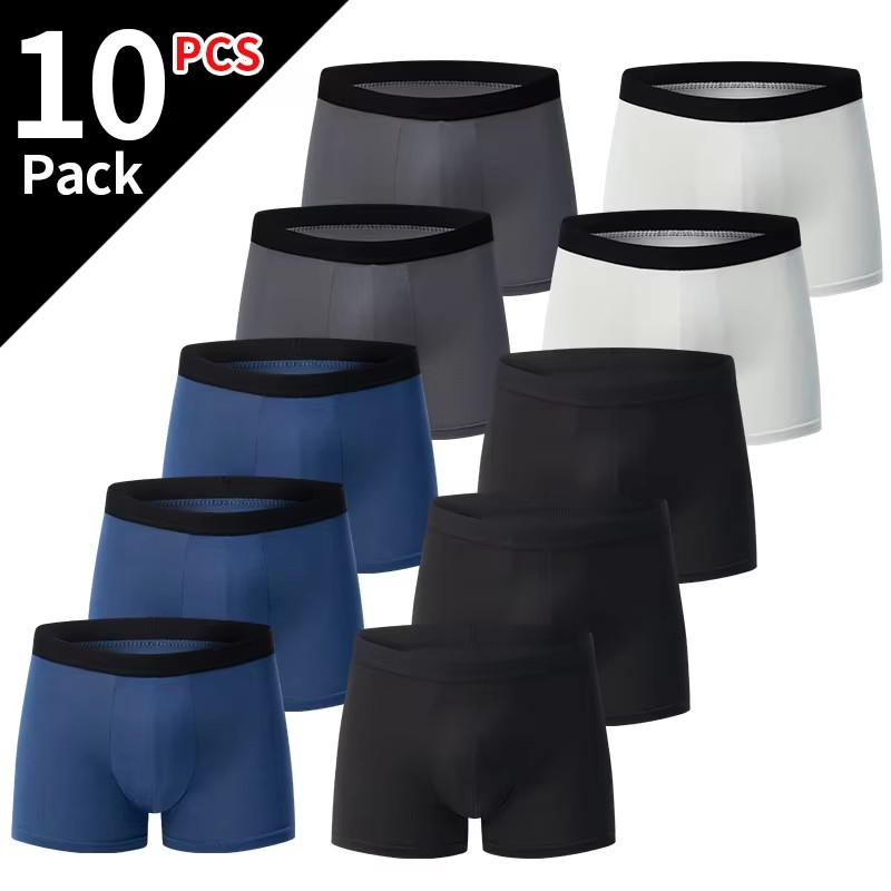 4/10 Pcs Solid Color Basic Men - Men'S Fashion Videos 评论和价格