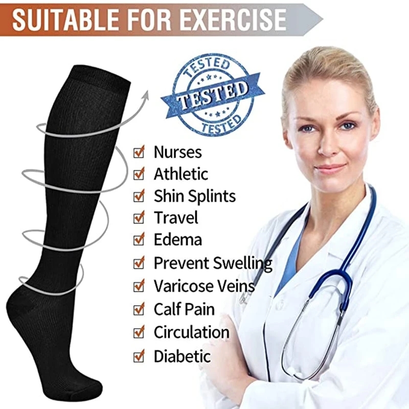 2 Pairs Compression Stockings  - Socks Ankle Men 评论和价格